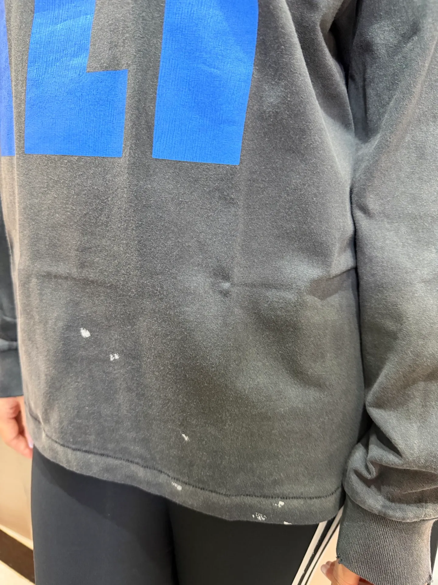 SAINT Mxxxxxx × The KLF BLUE KLF_LS TEE KLF/BLK Blue KLF tape recorder long sleeves Washed black S-XL Completely aligned Tube weaving fabric without side seams Garment dyeing Macau water fading and distressing Simulated sun washing and fading treatment Natural and perfect fading Hand-made holes and fraying Ink splashing treatment Correct main mark/wash mark/cherub anti-counterfeiting mark